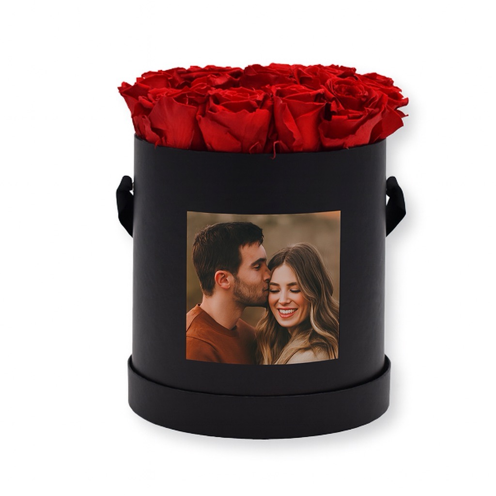 Personalisierte Rosenbox